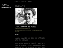 Tablet Screenshot of jarmilamaranova.com